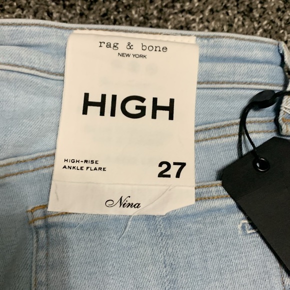 Rag & Bone Nina High-Rise Ankle Flare 27 - Picture 7 of 14